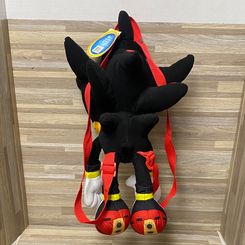Sonic the Hedgehog Shadow Plush backpack rave gear festival bag sega genesis - Picture 5 of 8